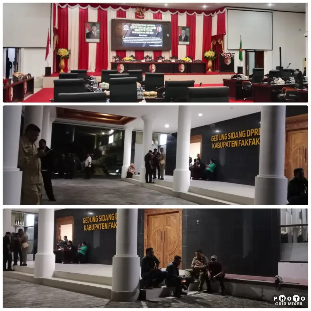 Paripurna KUA-PPAS Molor Empat Jam, DPRK Fakfak Bikin Eksekutif dan Tamu Menunggu di Parkiran